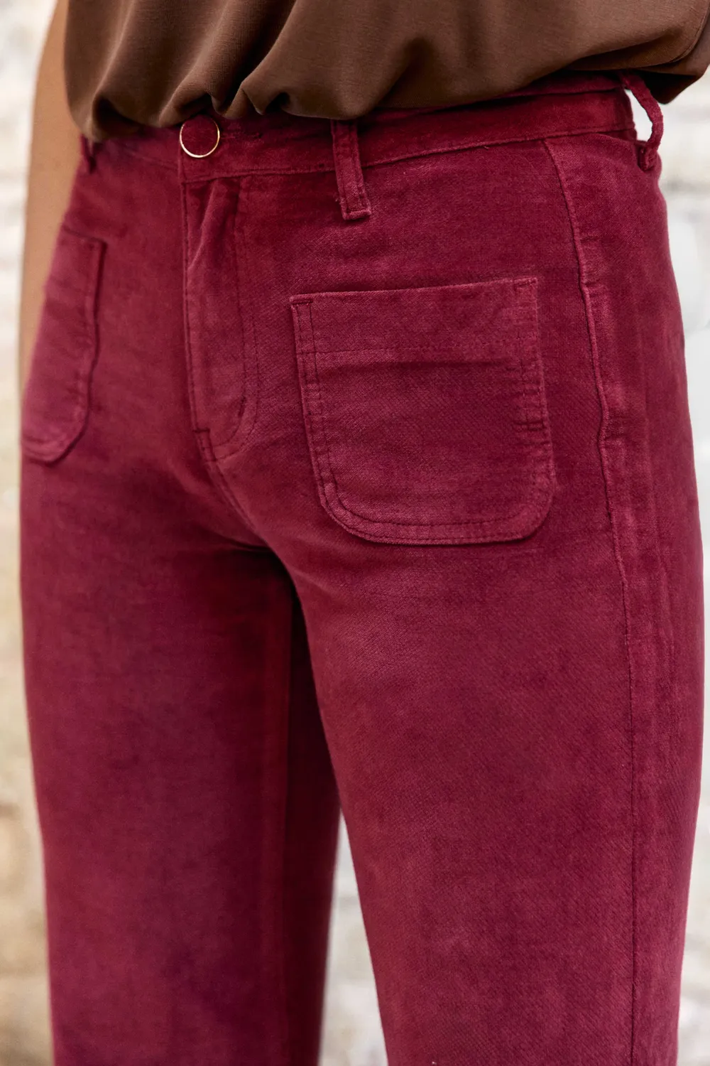 La Petite Etoile Sonny broek flare bordeaux