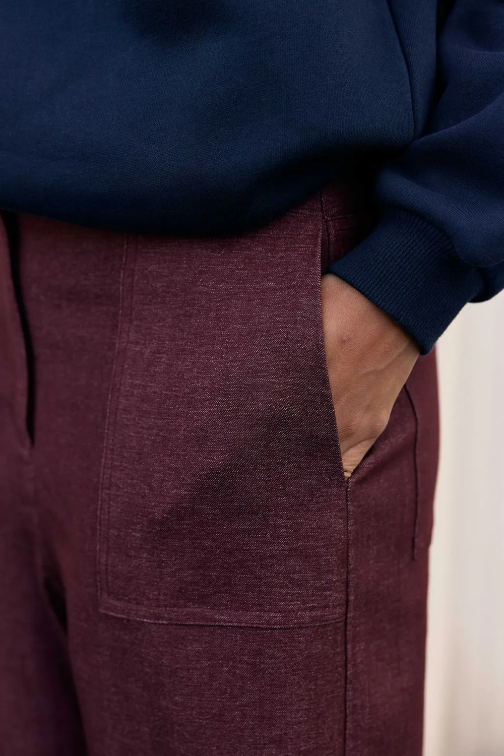 La Petite Etoile Pelya broek bordeaux maat 1 recht