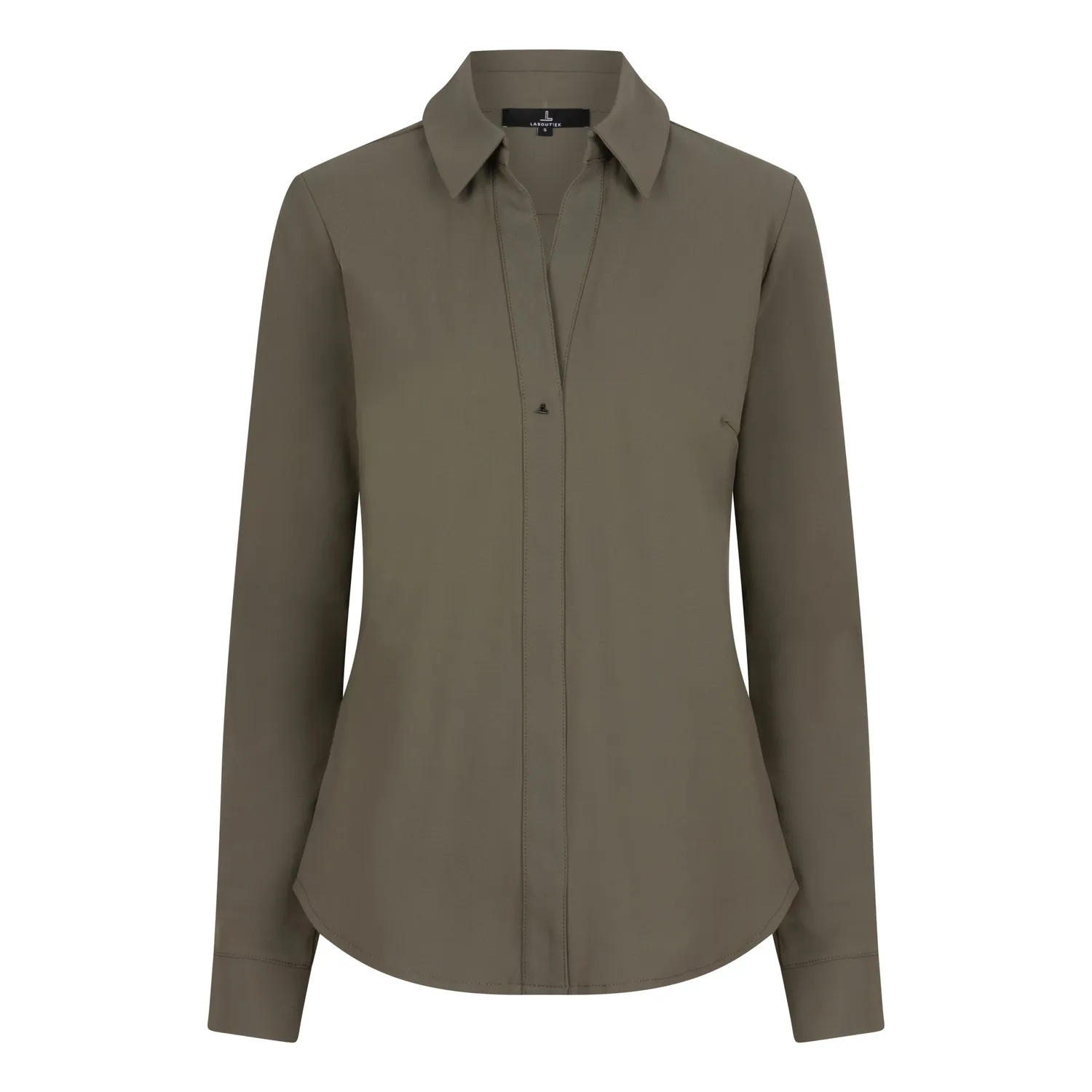Laboutiek Ivanka blouse groen travel lange mouw