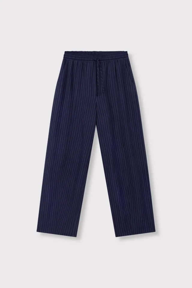 Refined Department Jamie balloon pants navy krijtstreep