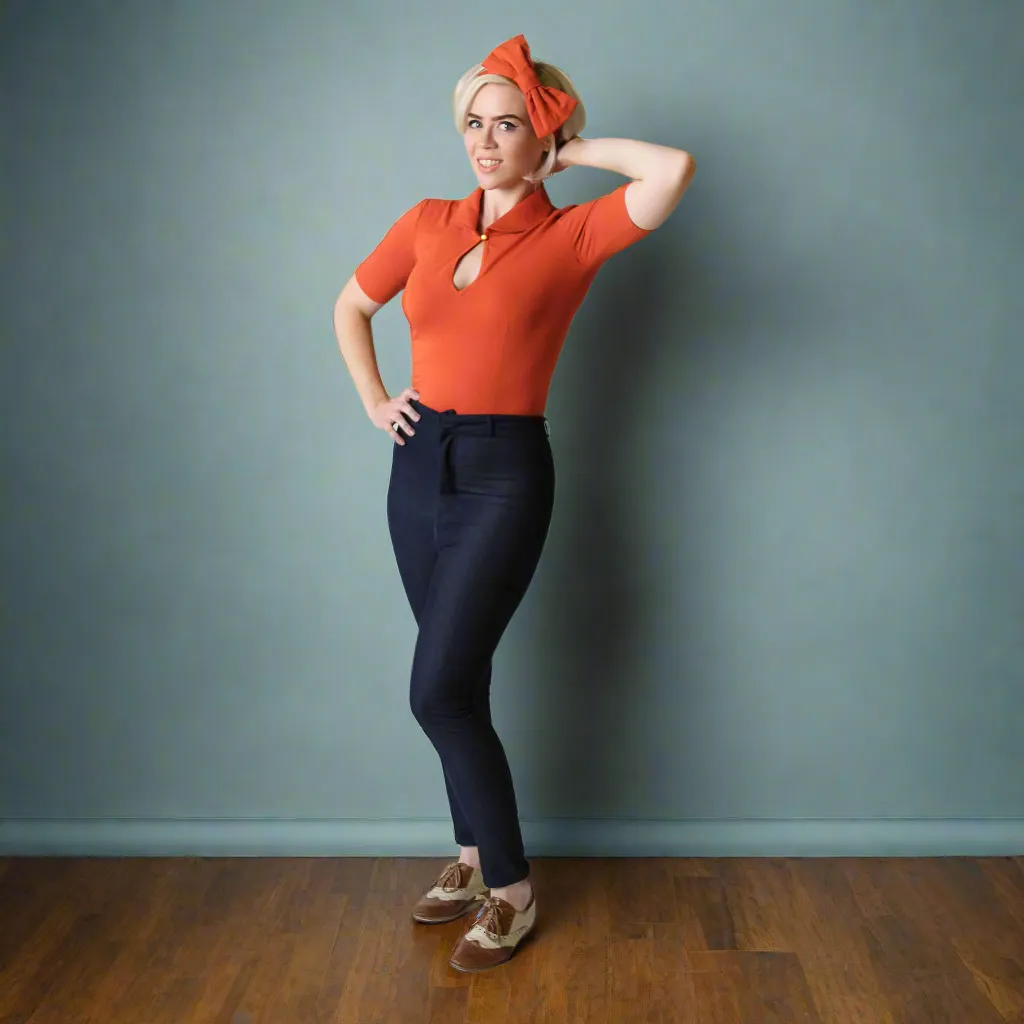 Tatyana Mary high waist jeans zwart denim stretch