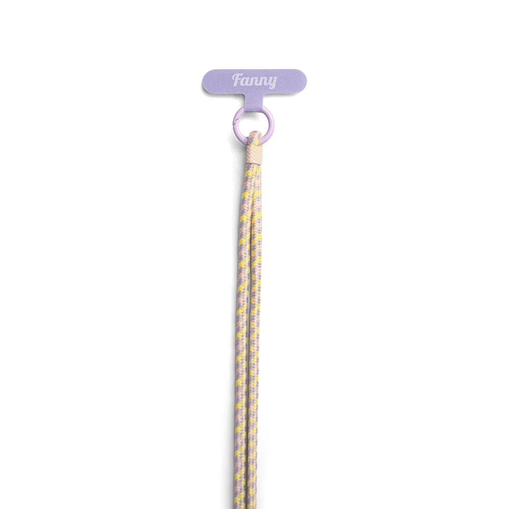 Amiek Fanny schouderkoord yellow pattern 160 cm