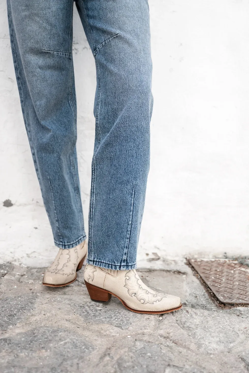 Amiek Janice jeans mid blue dames