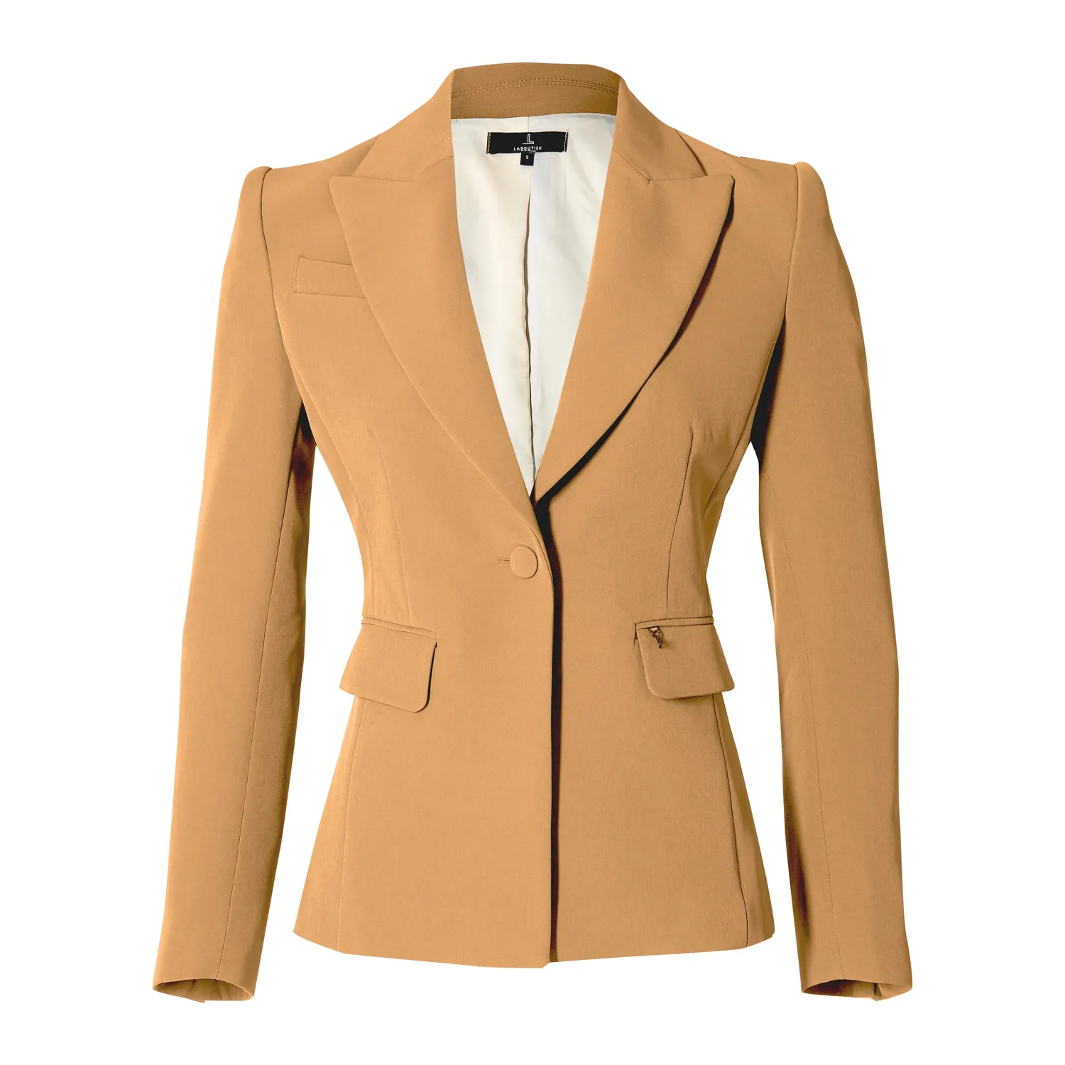 Laboutiek Blazer Short Model blazer camel kort