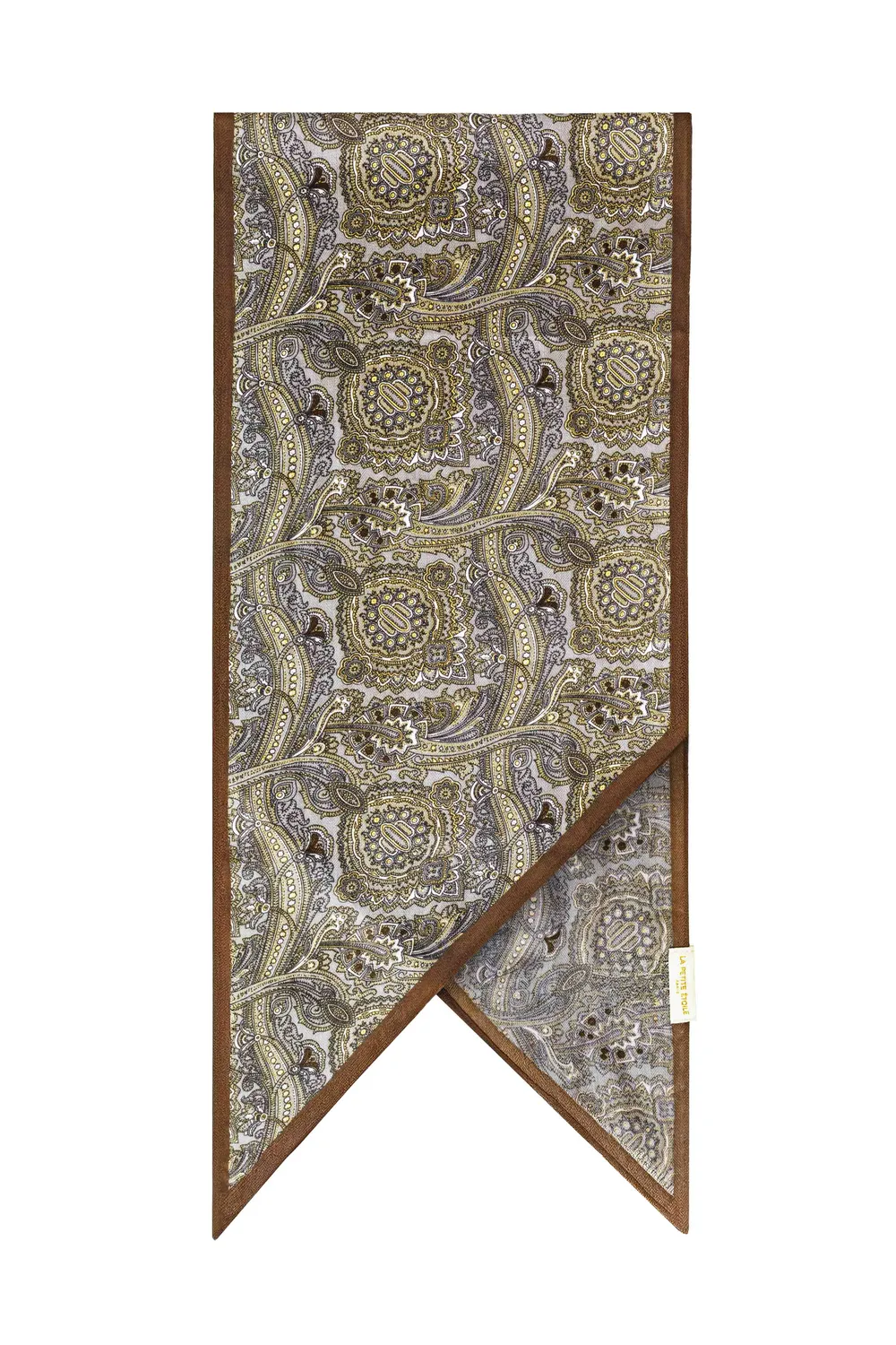 La Petite Etoile Alaya sjaal taupe paisley