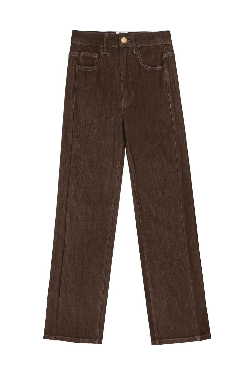 La Petite Etoile Pax rechte jeans bruin 16-marron