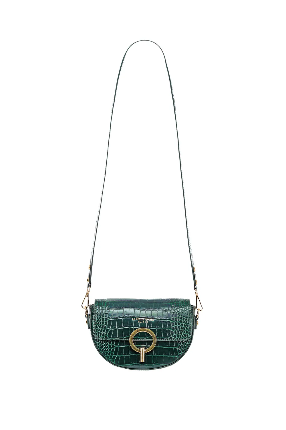 La Petite Etoile Jim handtas croco groen
