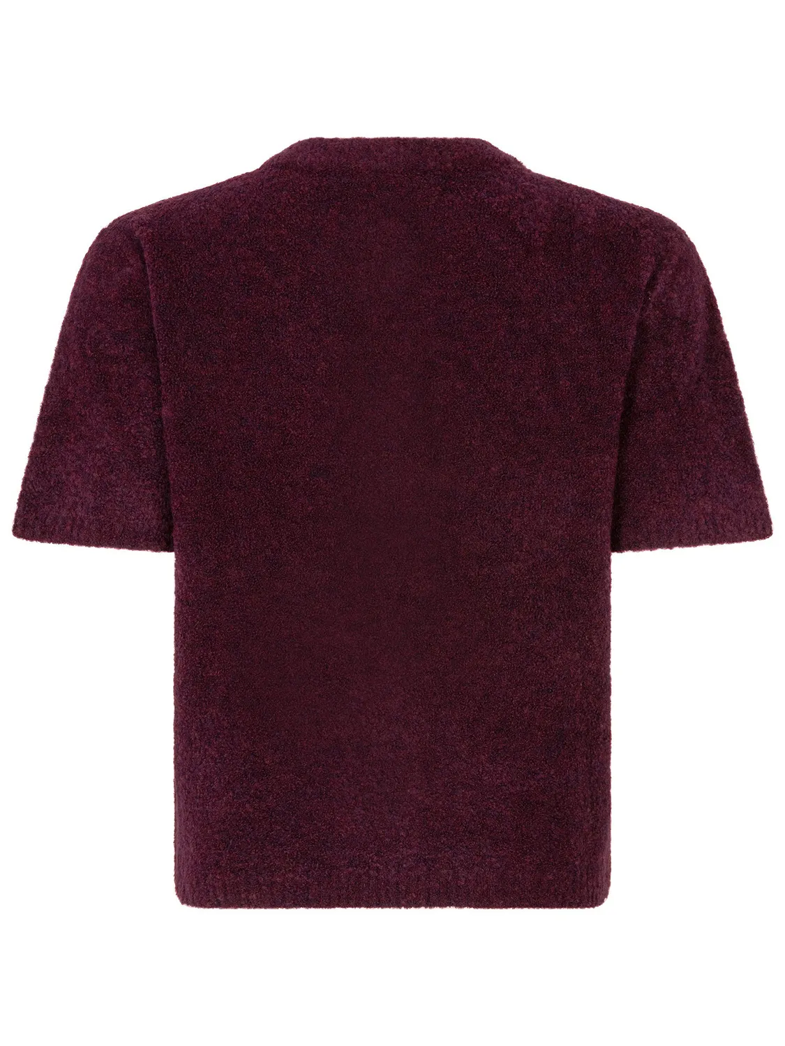 Amiek Kitty cardigan aubergine met klaverknopen