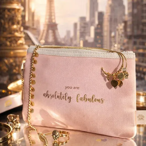 Amiek You Are Absolutely Fabulous toilettas roze met giftbox