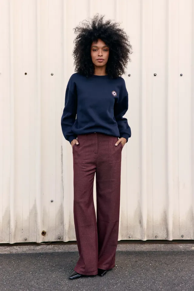 La Petite Etoile Pelya broek bordeaux maat 1 recht