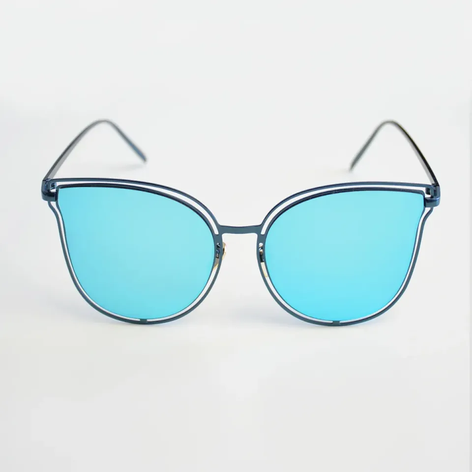 LOVEDRUNKY Butterfly Mirror zonnebril blauw spiegel
