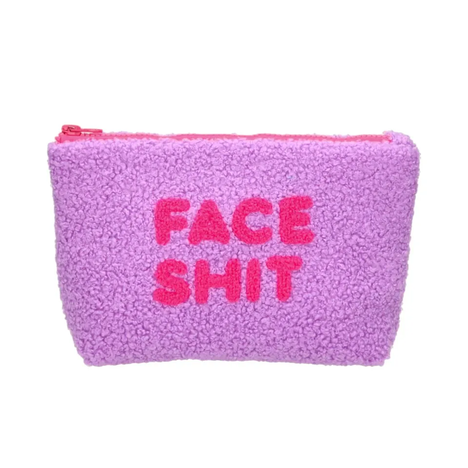Amiek Teddy Face Shit toilettas lila teddy