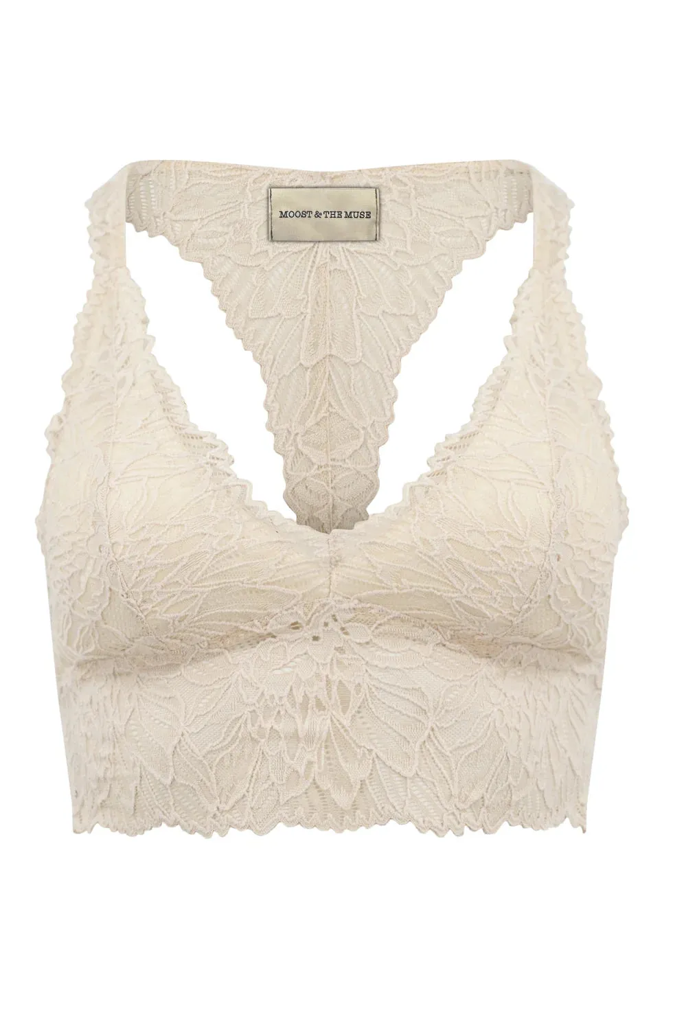 Amiek Lina Bralette bralette light beige nylon