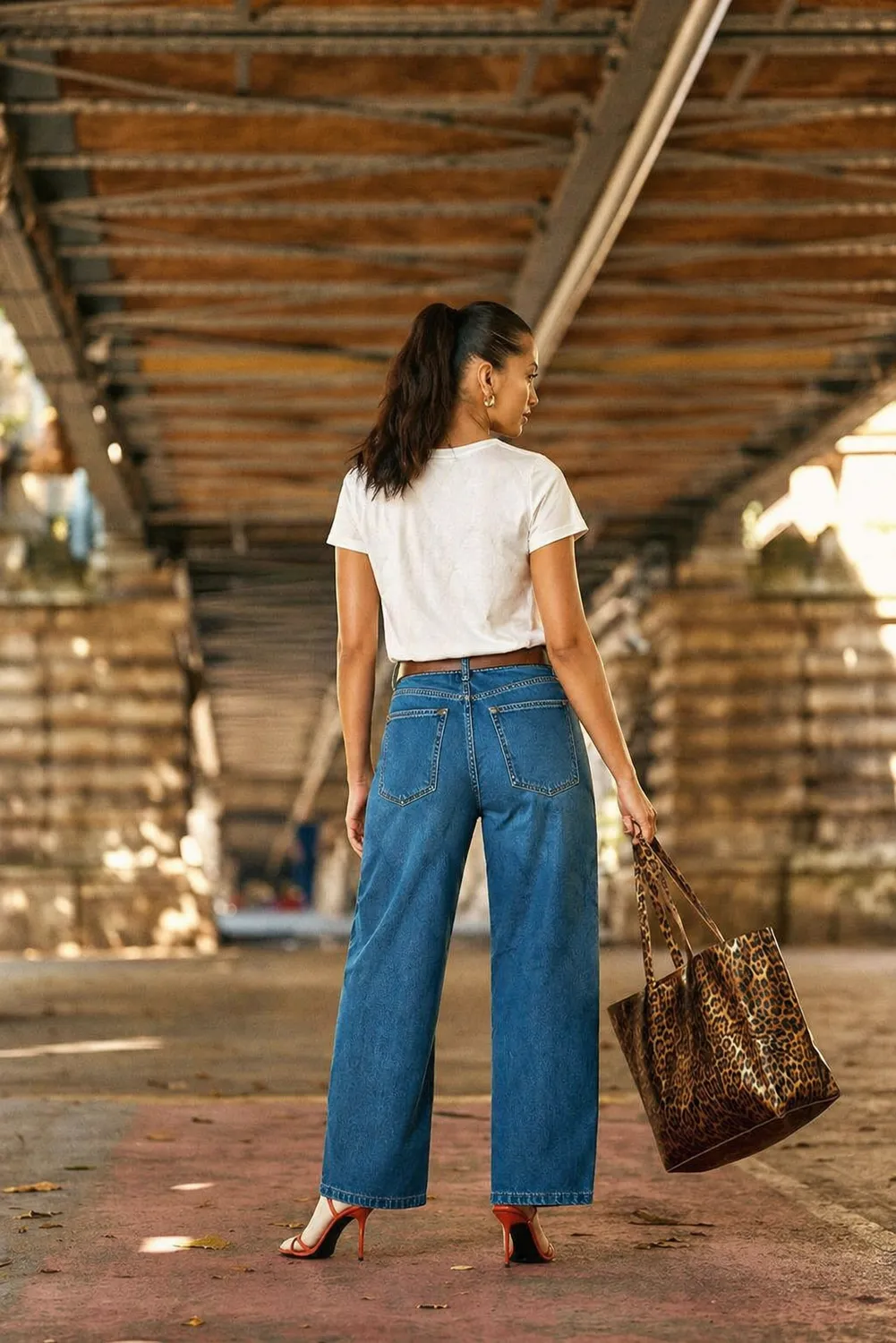 La Petite Etoile Aldo shopper luipaard print TU