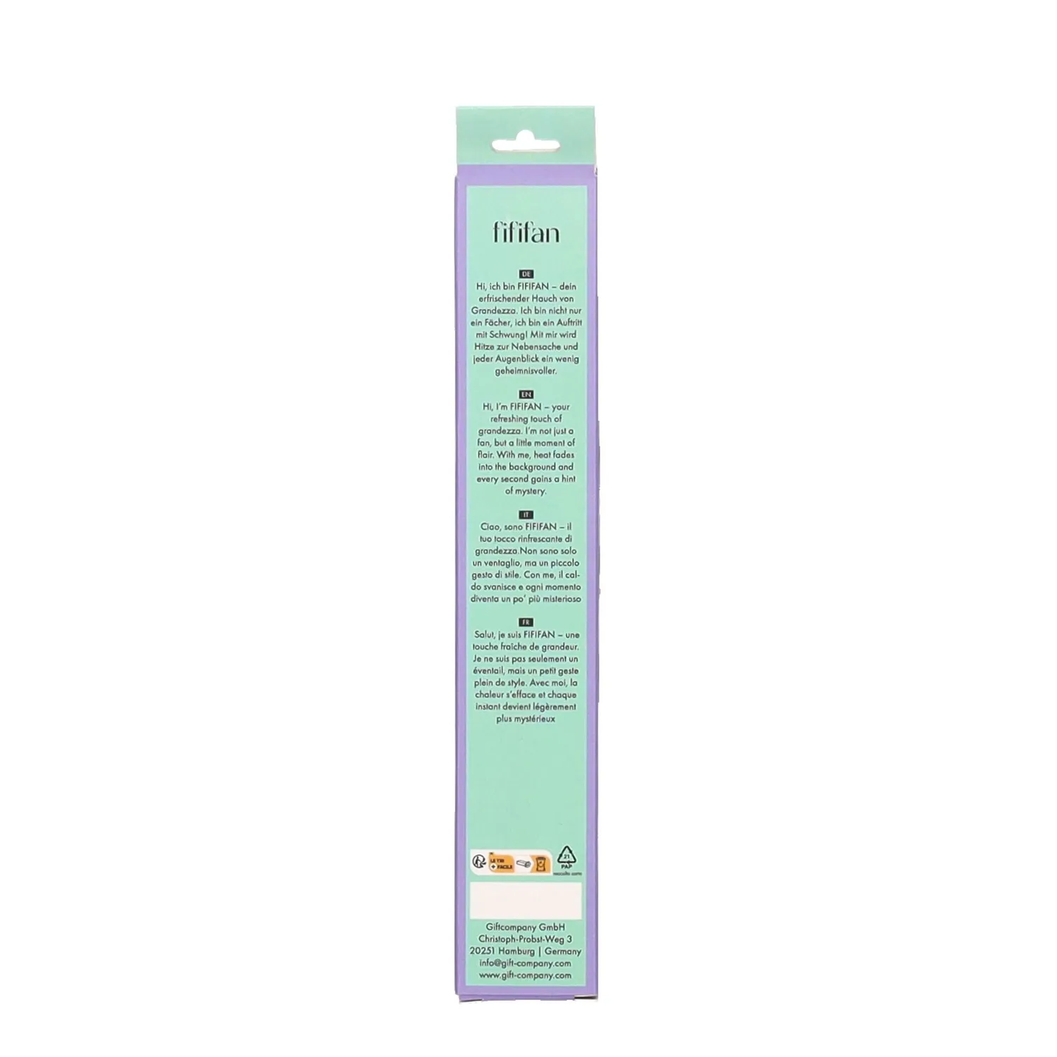 Amiek Too Hot Too Handle waaier roze met koord