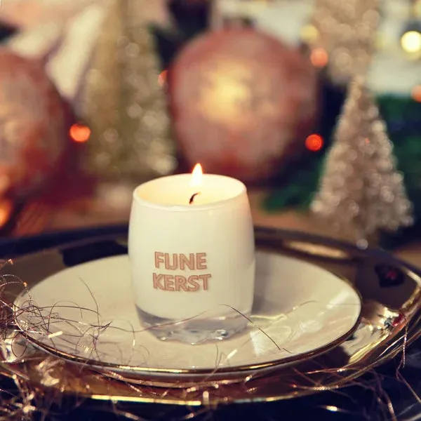 Amiek My Flame sojakaars Fijne Kerst Winter Wood