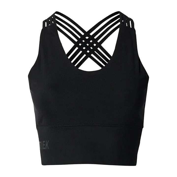 Laboutiek Sport sport bh zwart extra lang