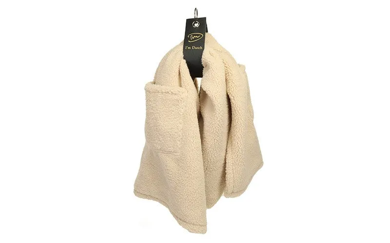 ImDutch Levi sjaal naturel teddy 180x48