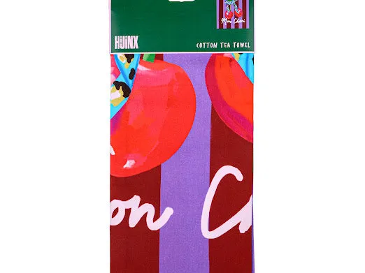 Amiek Oui Oui Mon Cheri theedoek katoen print