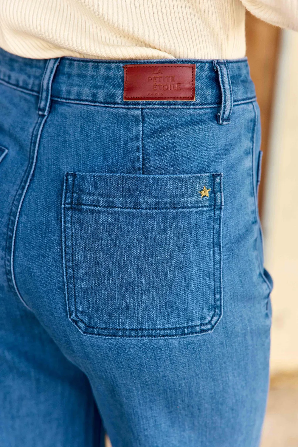 La Petite Etoile Atlanty Wijde jeans double wash