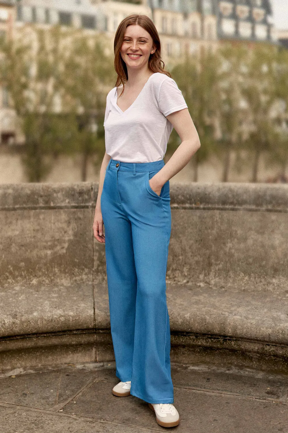 La Petite Etoile Elvie T-shirt wit basic katoen