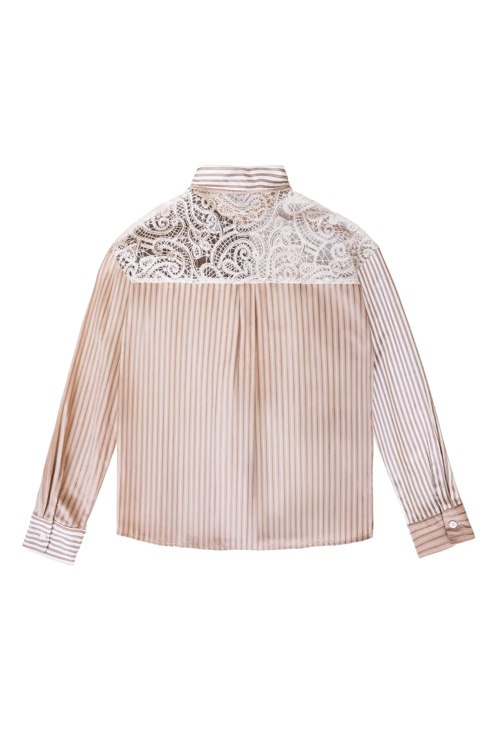 La Petite Etoile Celine blouse patchwork beige