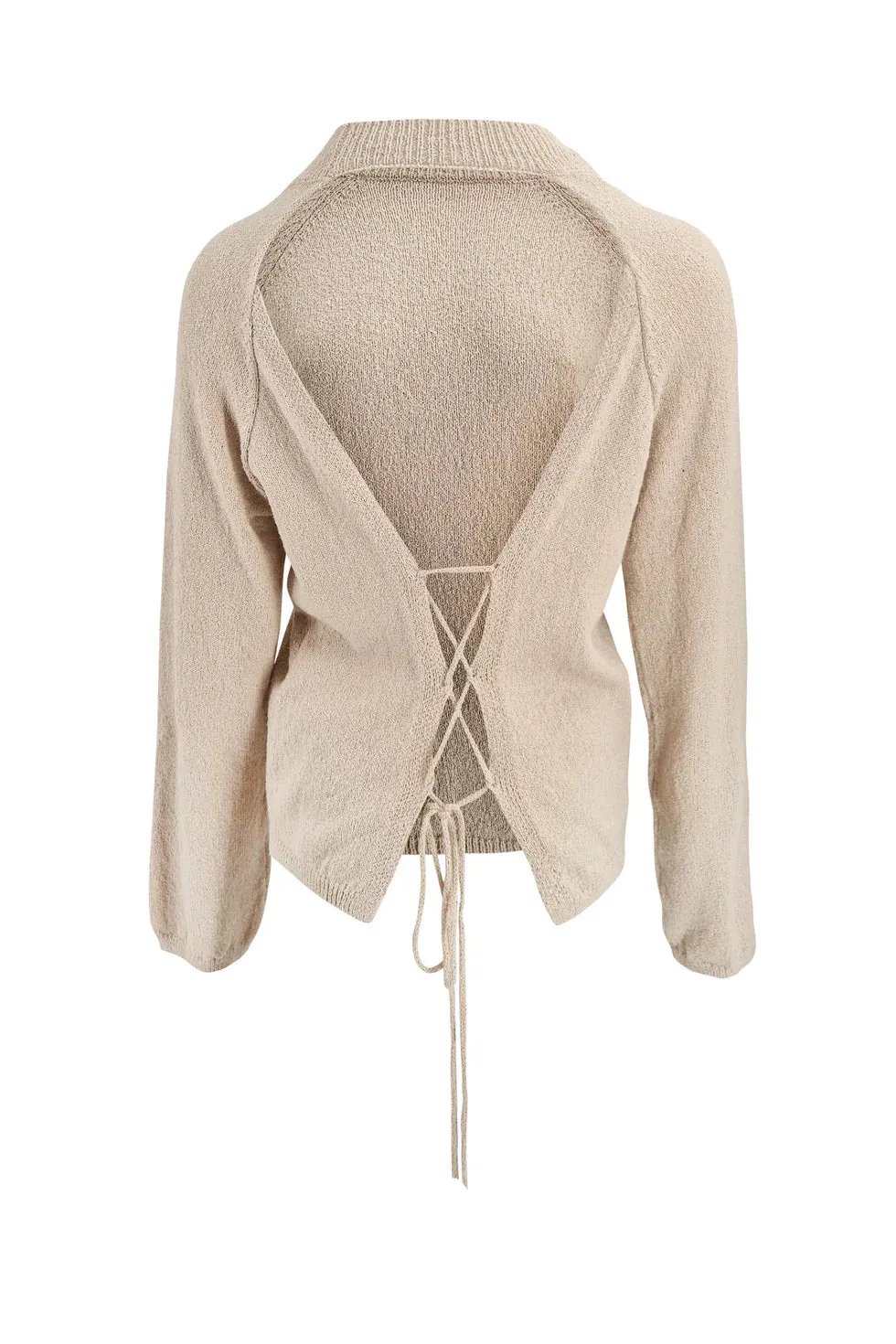 Moost Muse Pippa Knitted Top beige gebreid