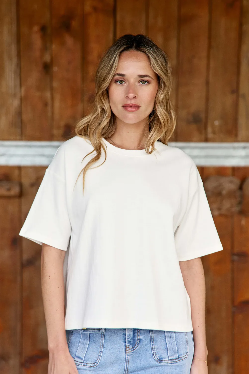 La Petite Etoile Tais T-shirt oversize ecru ster