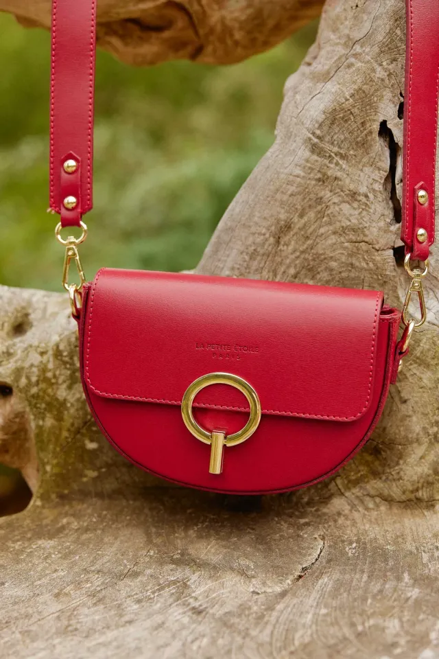 La Petite Etoile Jim handtas rood leerlook