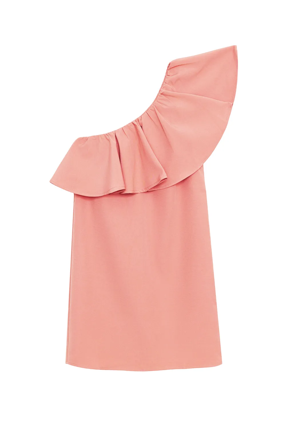 La Petite Etoile Rimel jurk roze one-shoulder volants