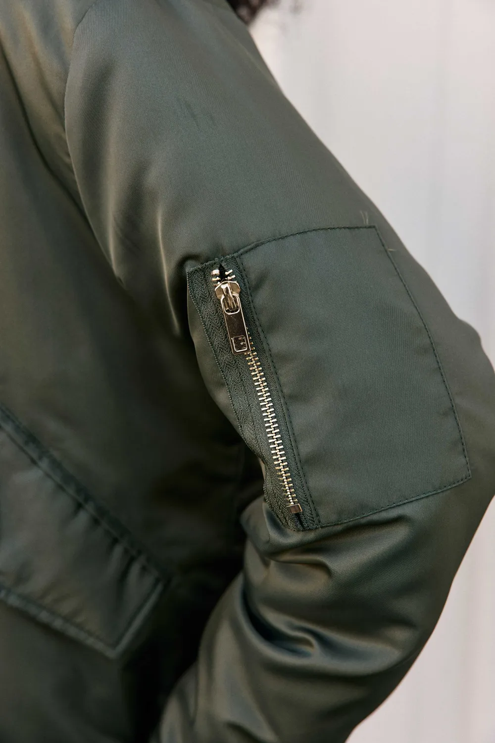 La Petite Etoile Nario bomber kaki met boord