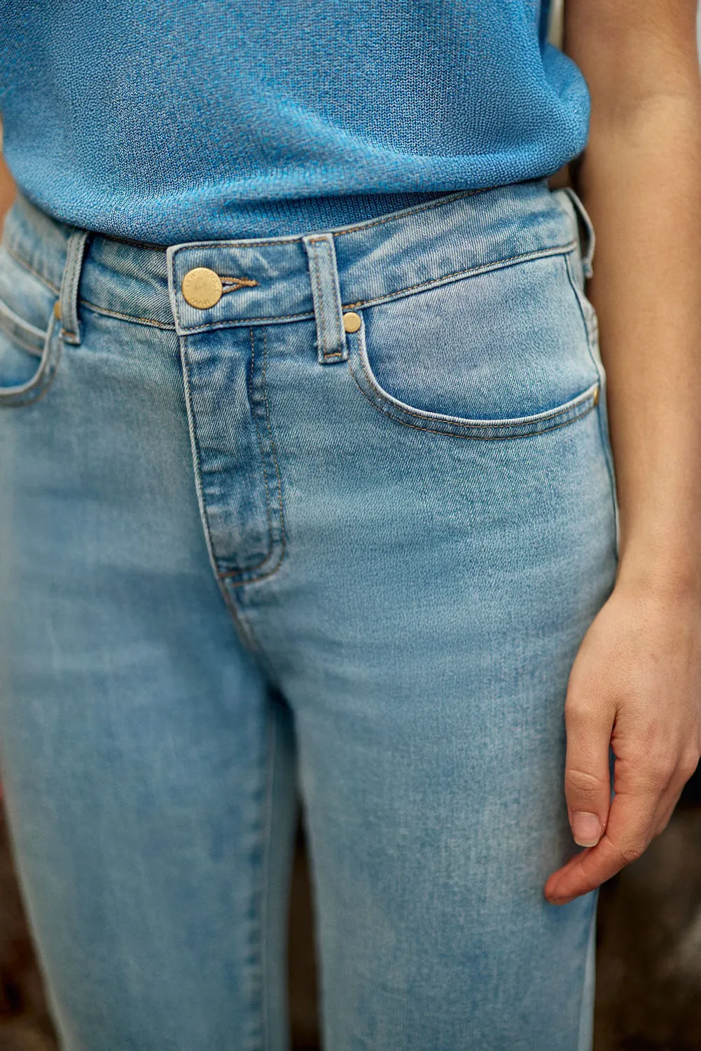 La Petite Etoile Brieg slim jeans stone gewassen