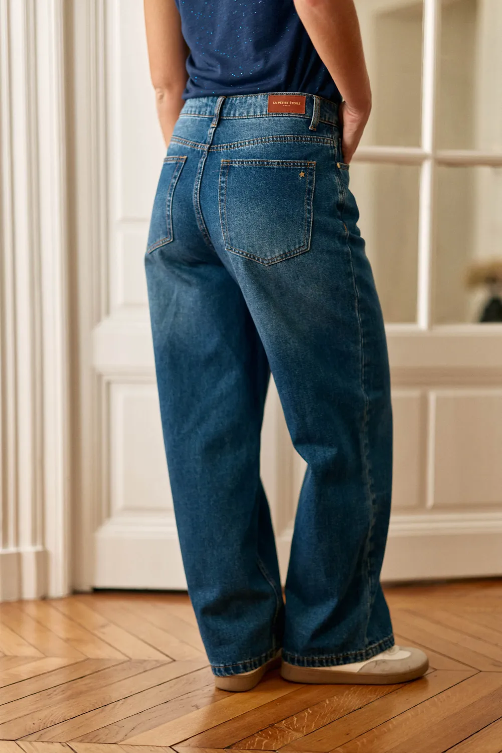 La Petite Etoile Peguy baggy jeans dark stone