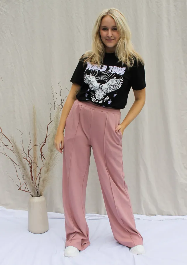 Lovedrunky World Tour t-shirt zwart print