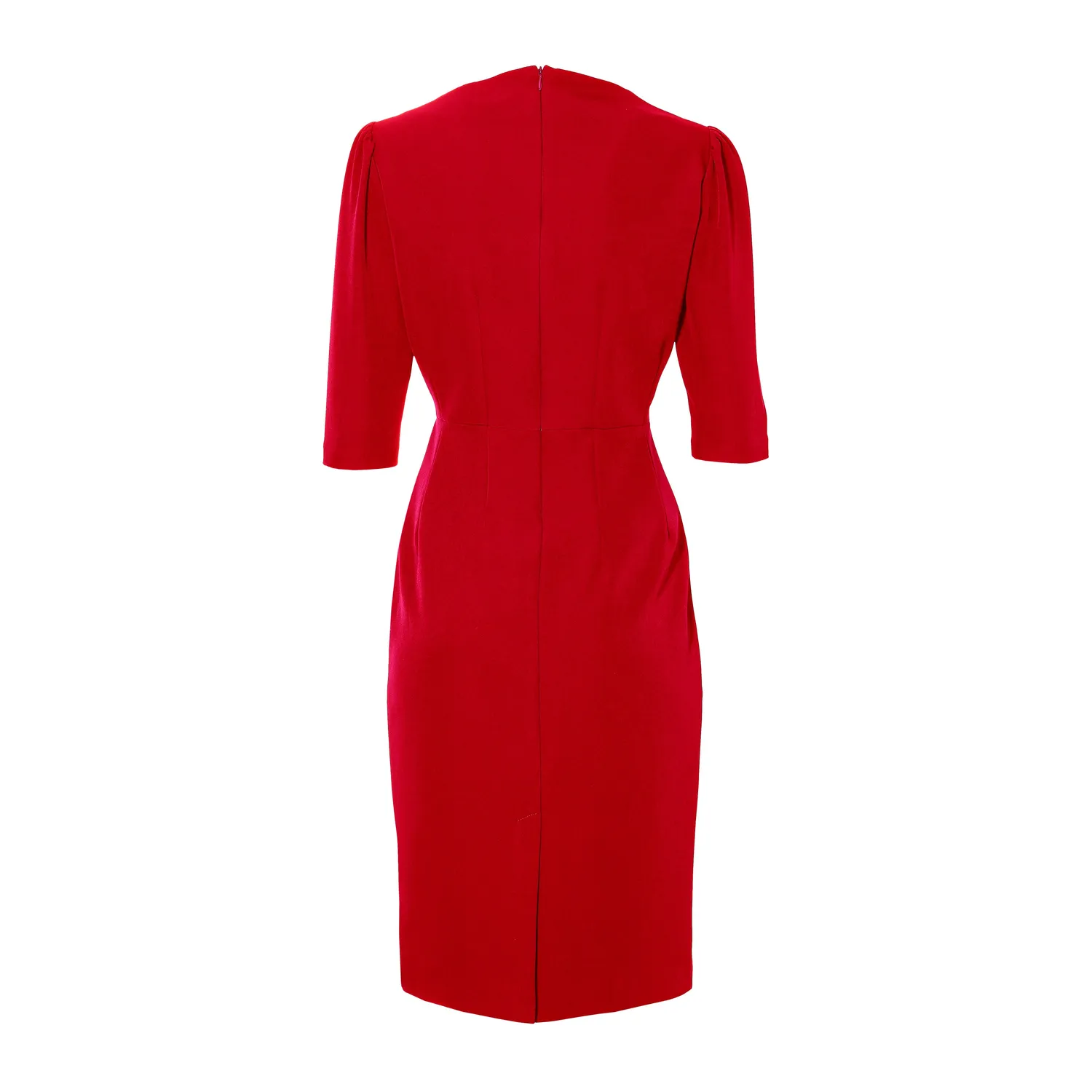 Laboutiek The Shoulder Dress jurk rood zakelijk