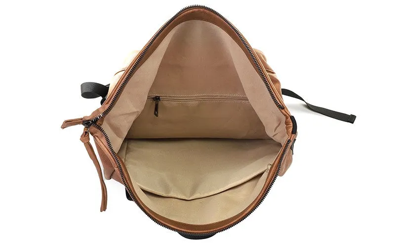 Amiek Haarlem rugzak camel vegan leer