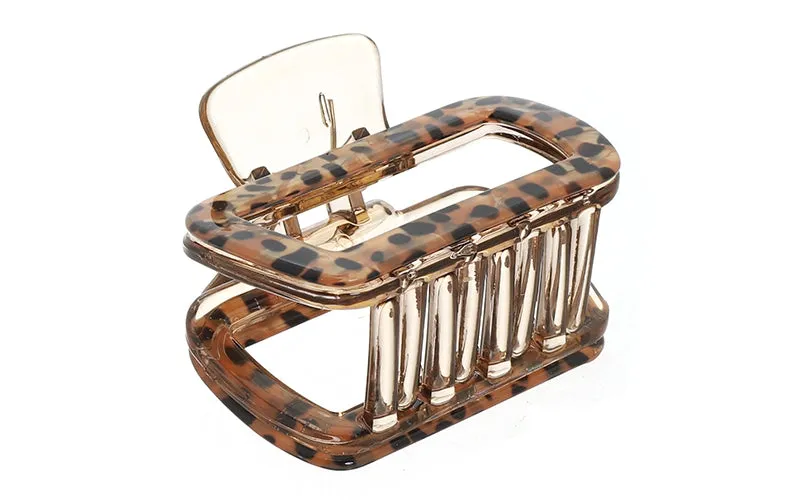 Amiek Suus haarklem panter naturel 6 cm