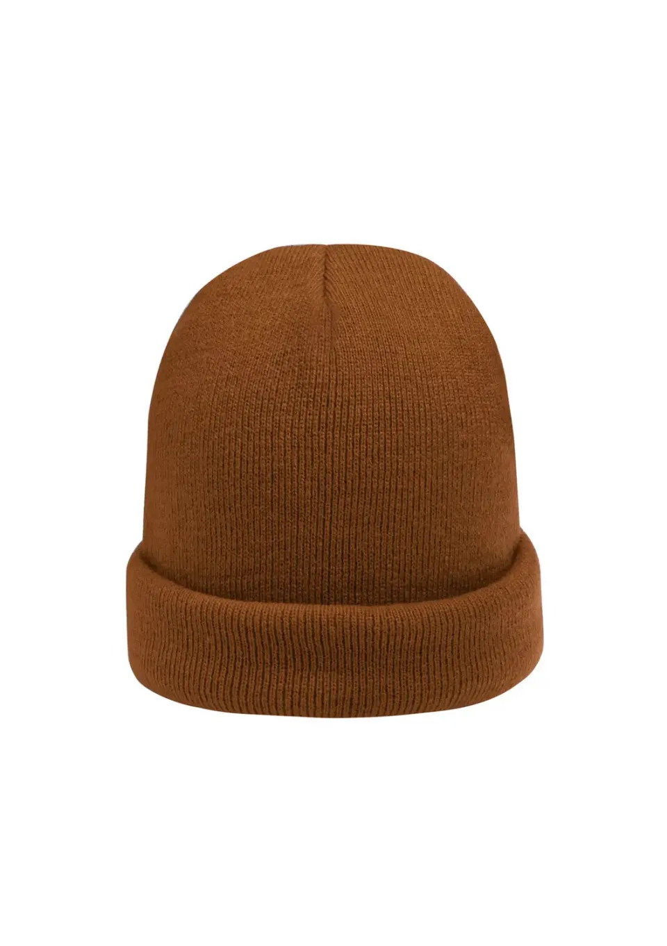LOVEDRUNKY Beanie muts bruin gebreid omslag