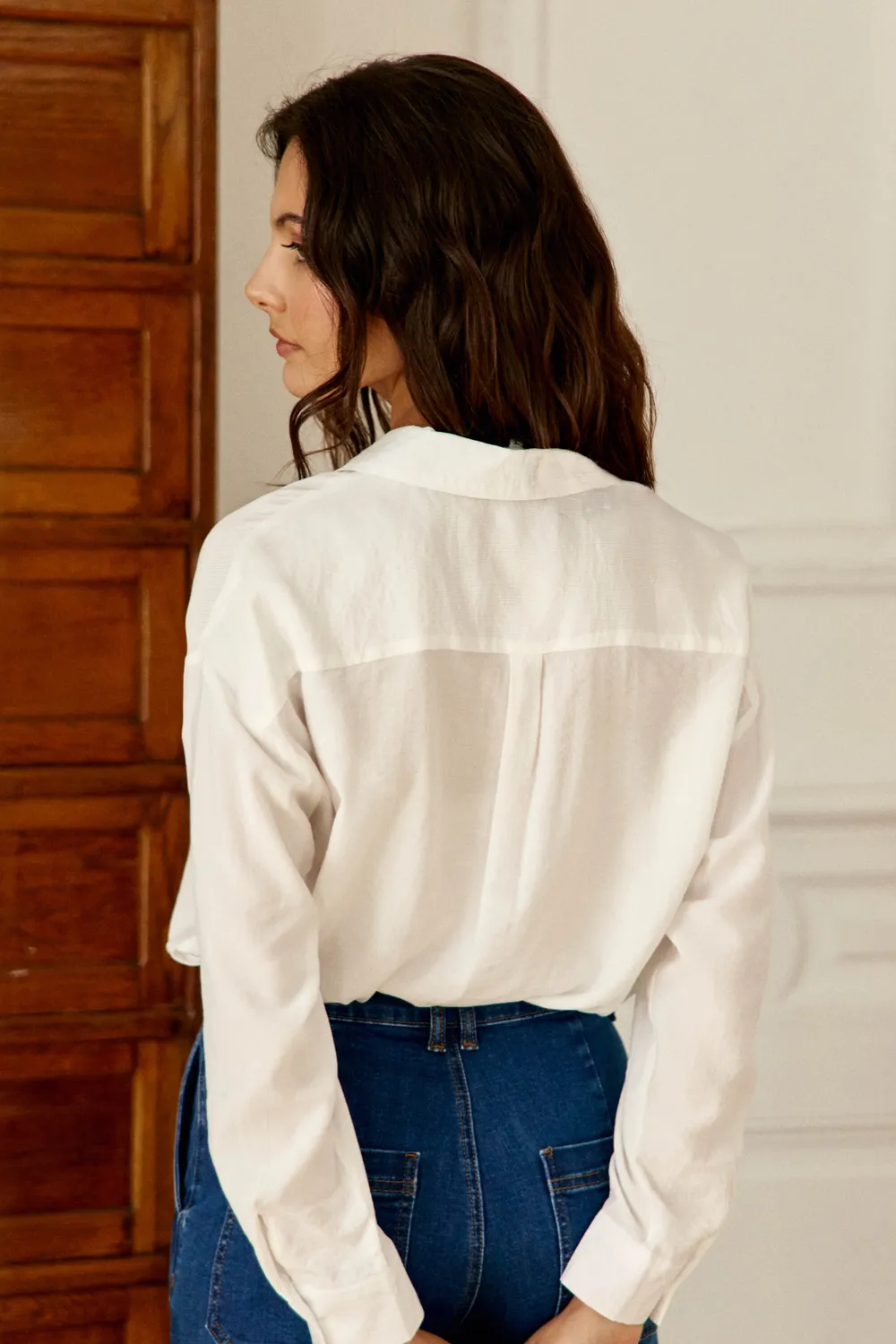 La Petite Etoile Clonya blouse ecru gestreept recht