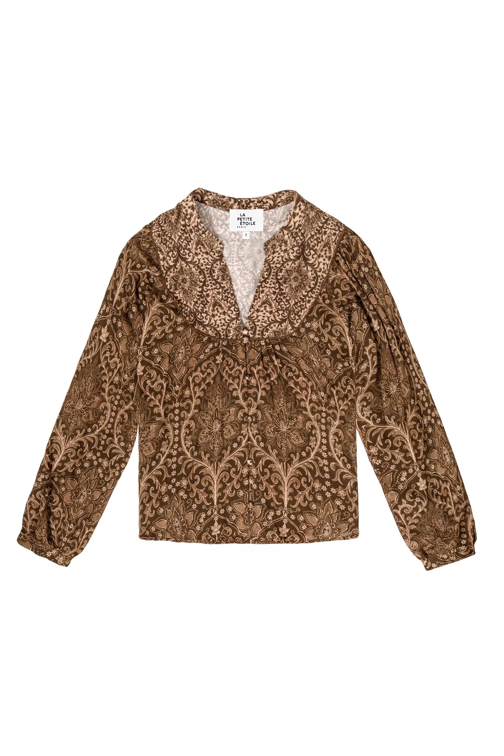 La Petite Etoile Blyn blouse boho bruin paisley