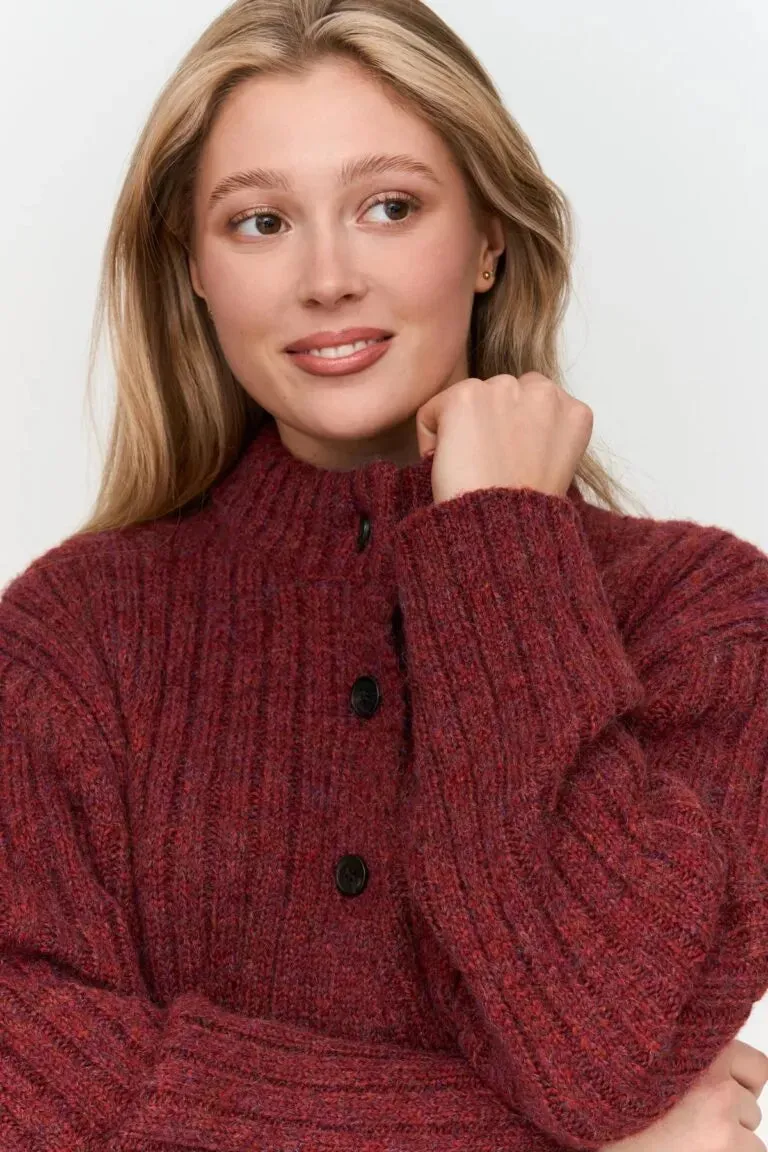 Amiek 24C Vest gebreid vest rood