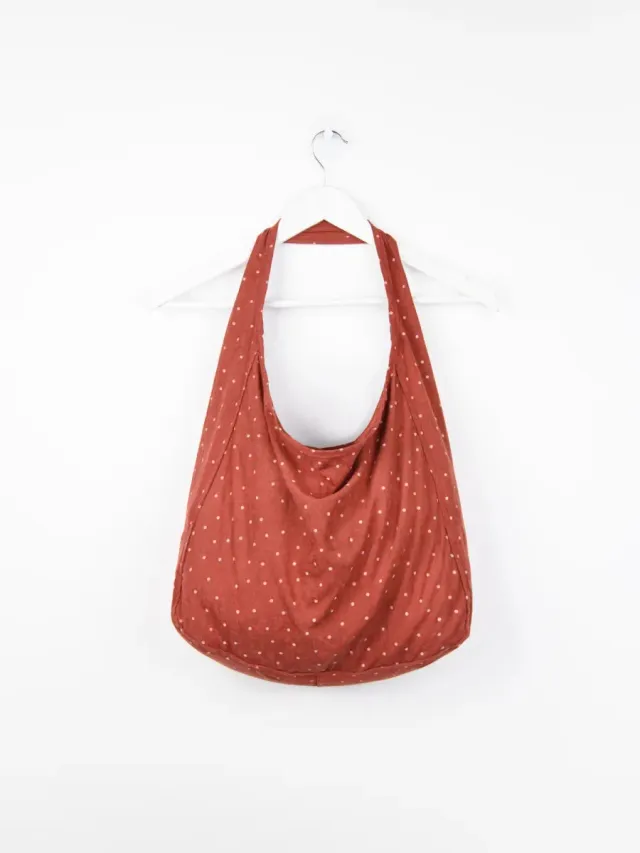 Amiek Stipjes draagtas bordeaux stippen polyester