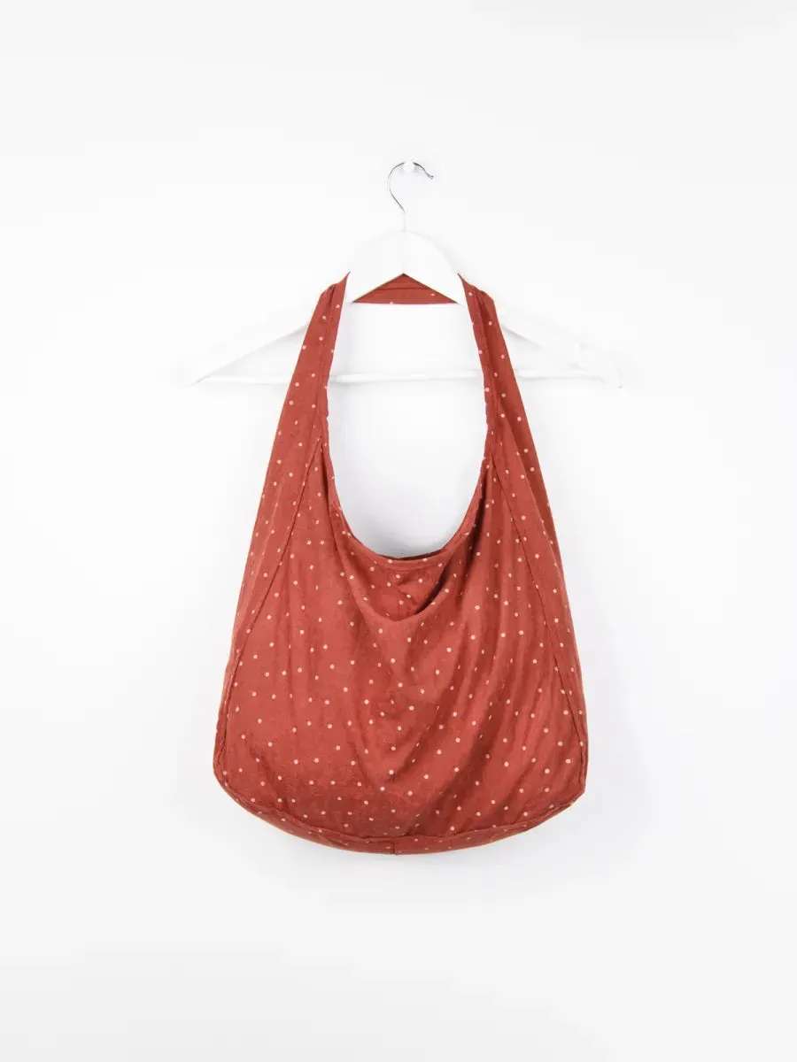 Amiek Stipjes draagtas bordeaux stippen polyester