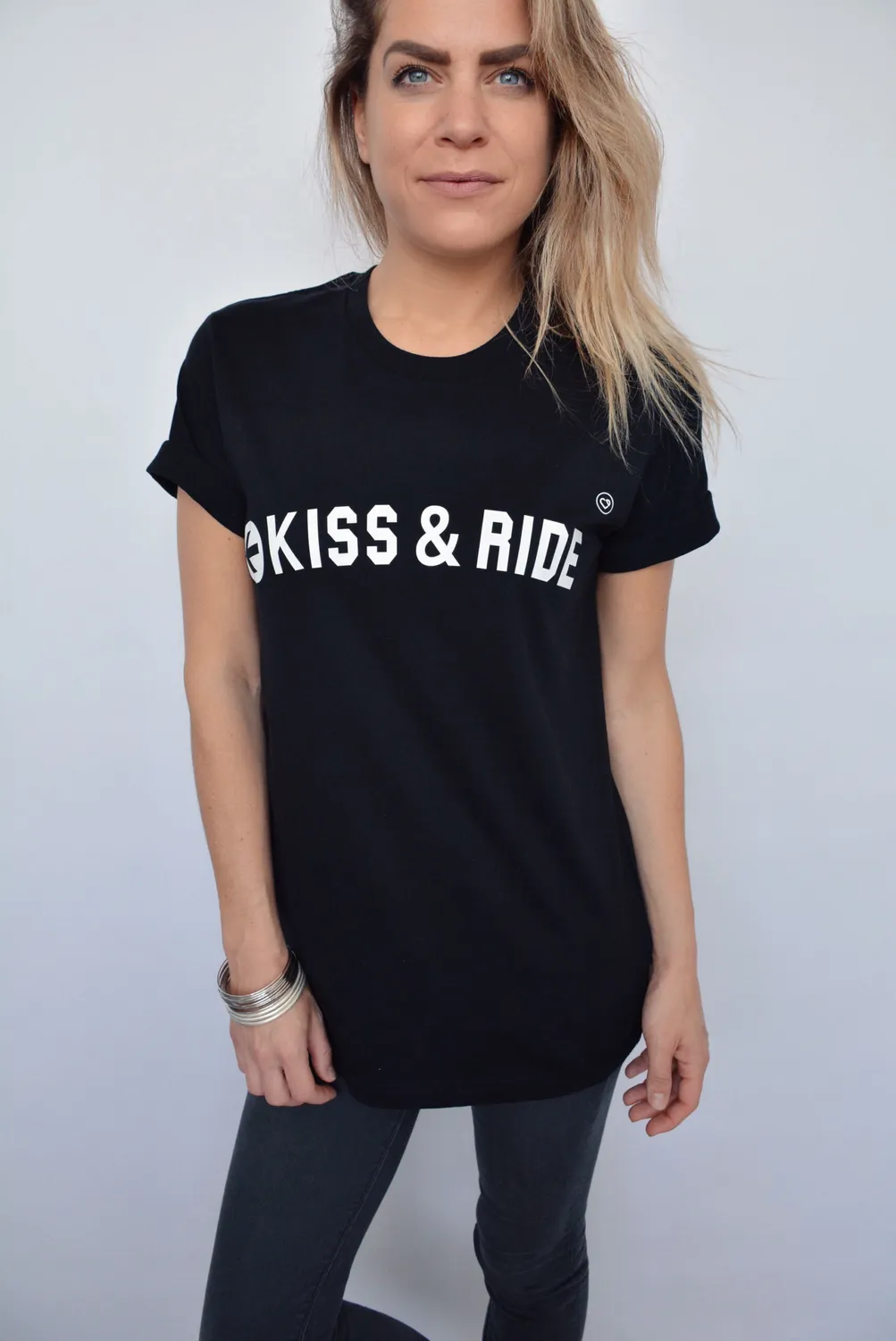 LOVEDRUNKY Kiss & Ride T-shirt zwart festival