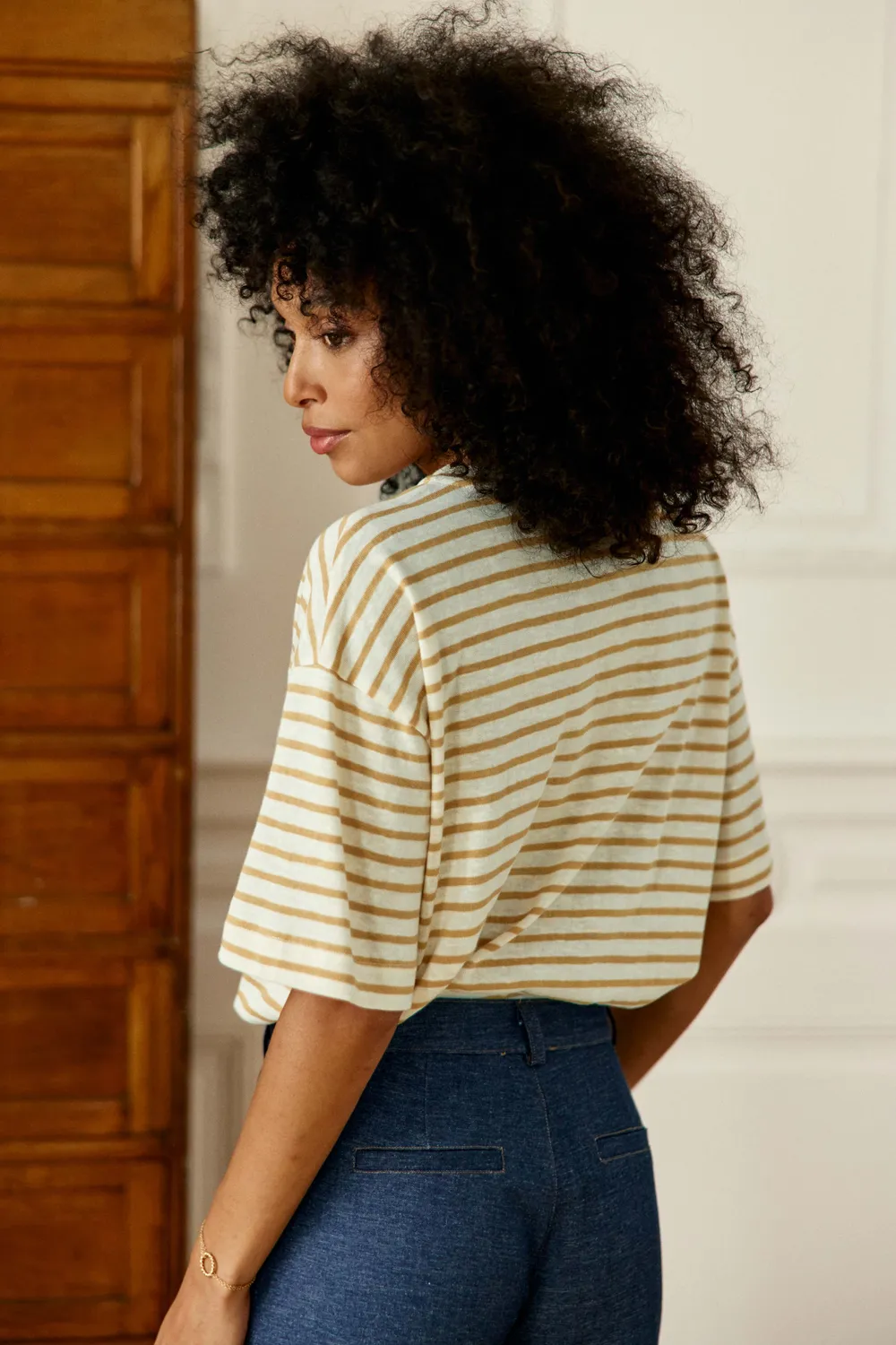 La Petite Etoile Tais T-shirt oversize ecru beige