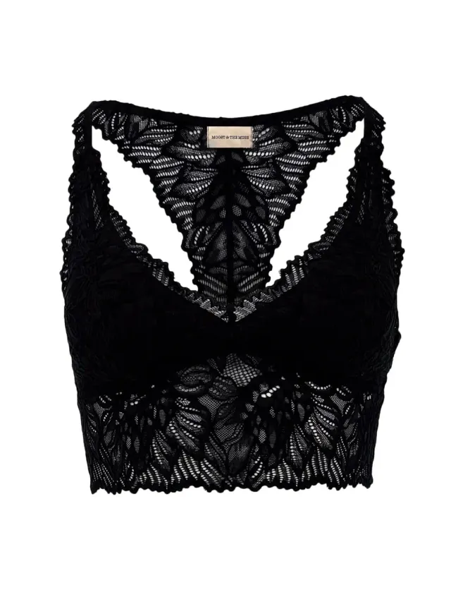 Amiek Lina bralette zwart nylon seamless