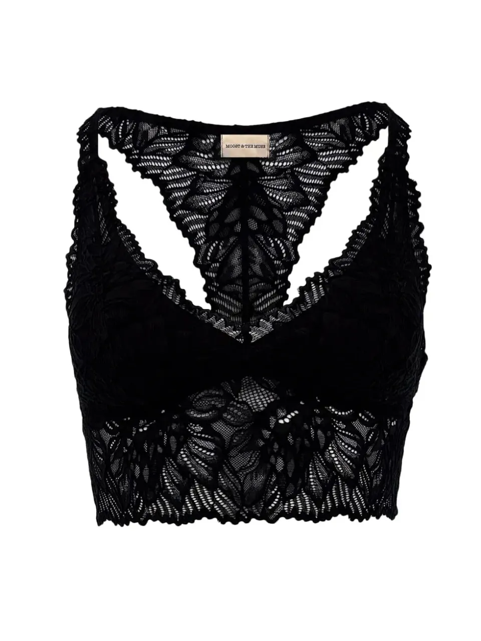 Amiek Lina bralette zwart nylon seamless