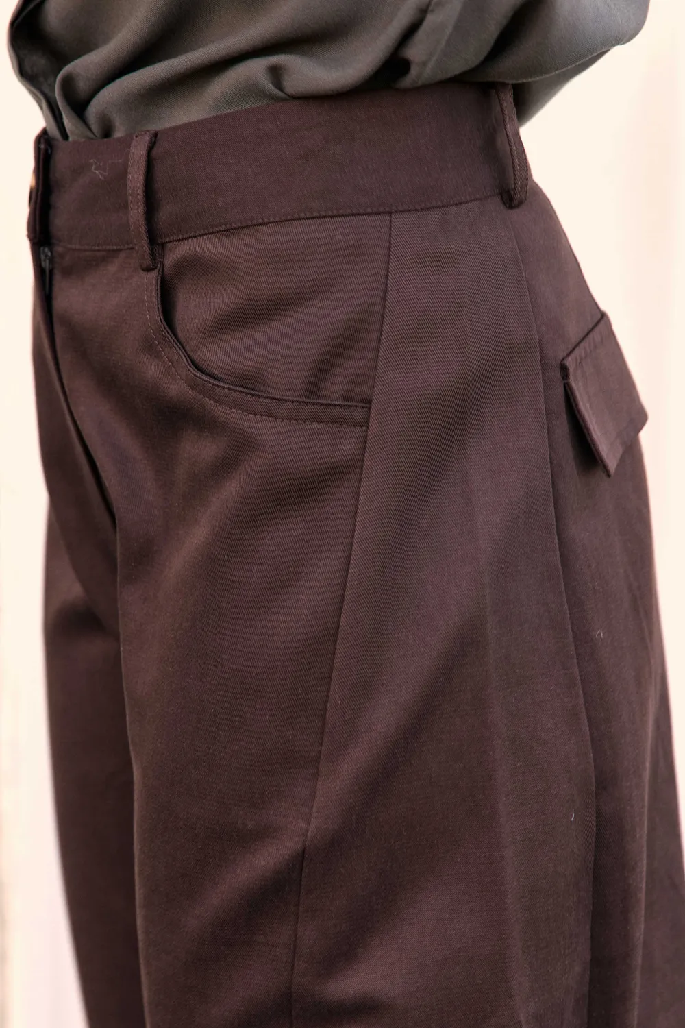 La Petite Etoile Pazy broek bruin barrel zakken