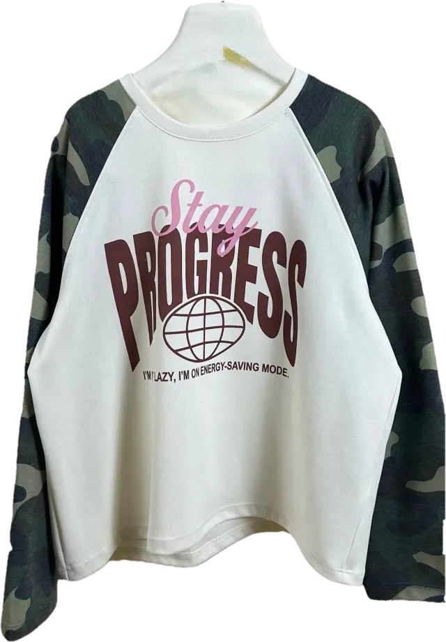 Amiek Stay Progress longsleeve army onesize