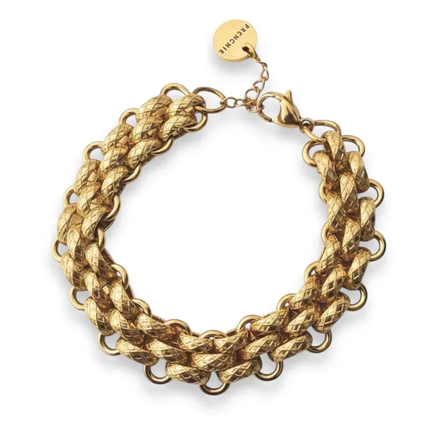 Amiek Gold Glam armband goud roestvrij staal